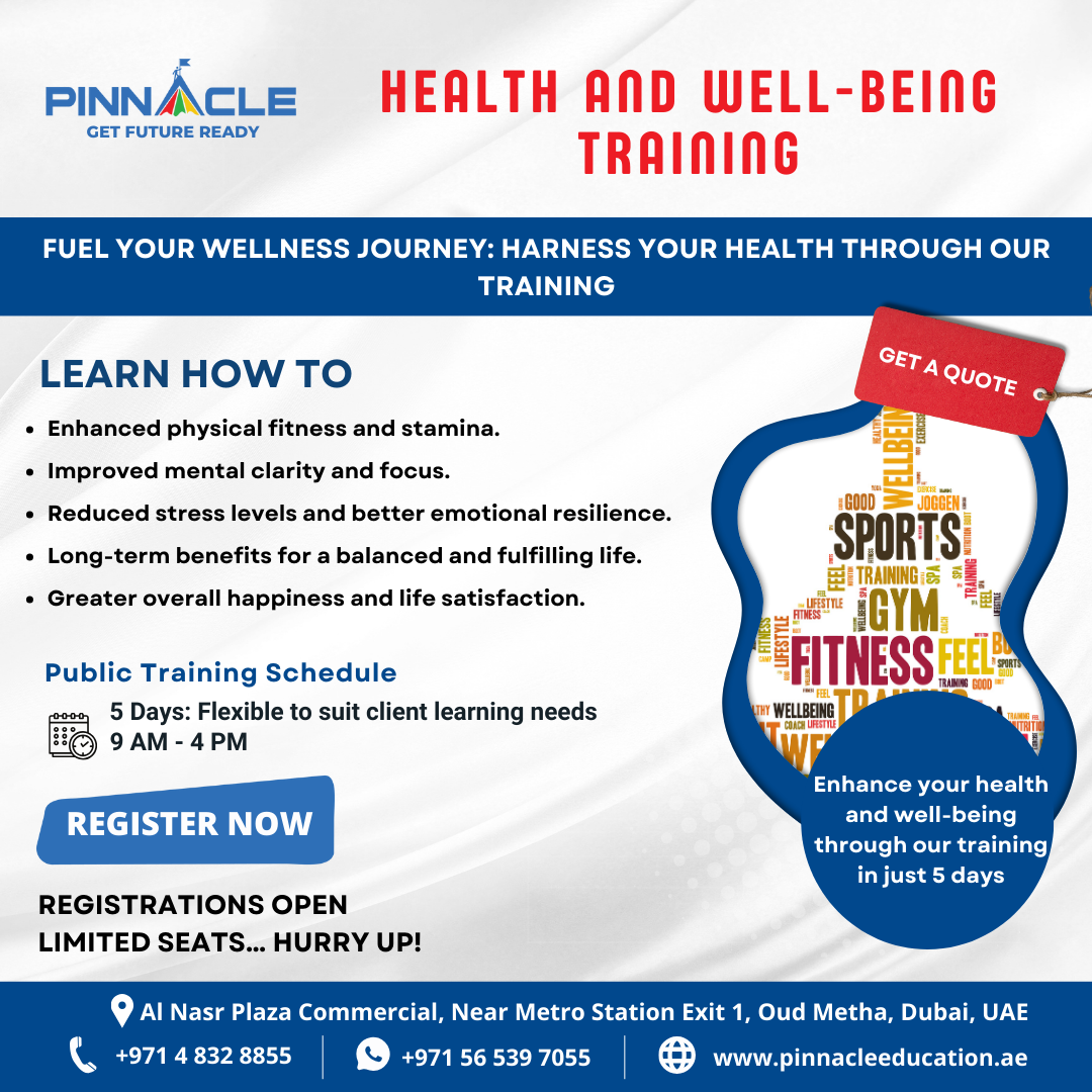 Health and Well-Being Training Best Mental Health And Well being Training In Dubai