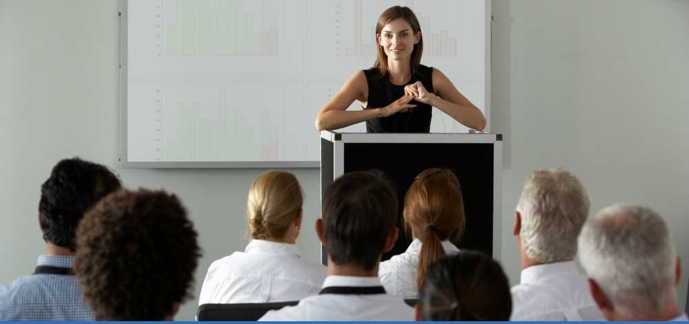 Interactive classroom session for children's public speaking course