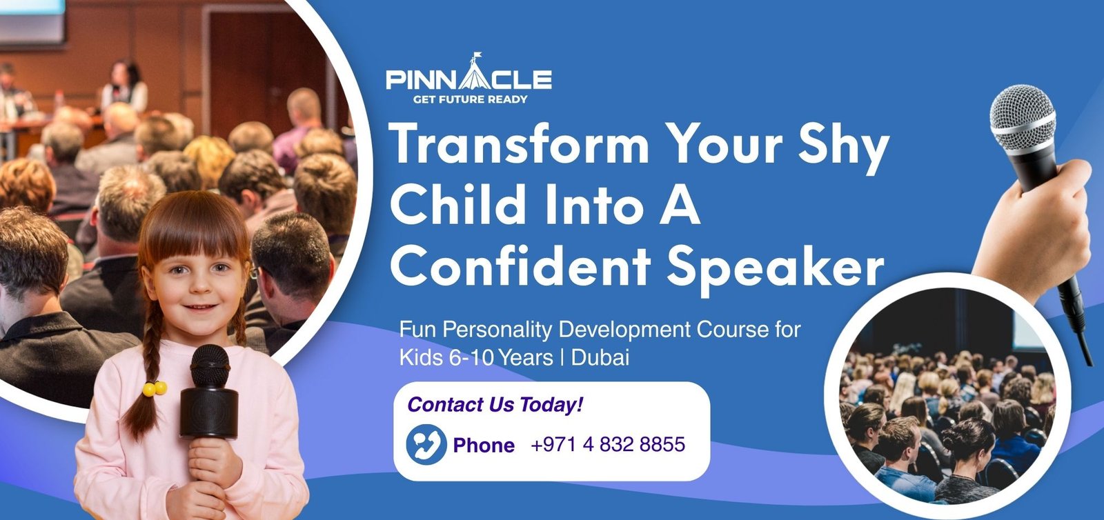 Children practicing public speaking skills in Dubai classroom