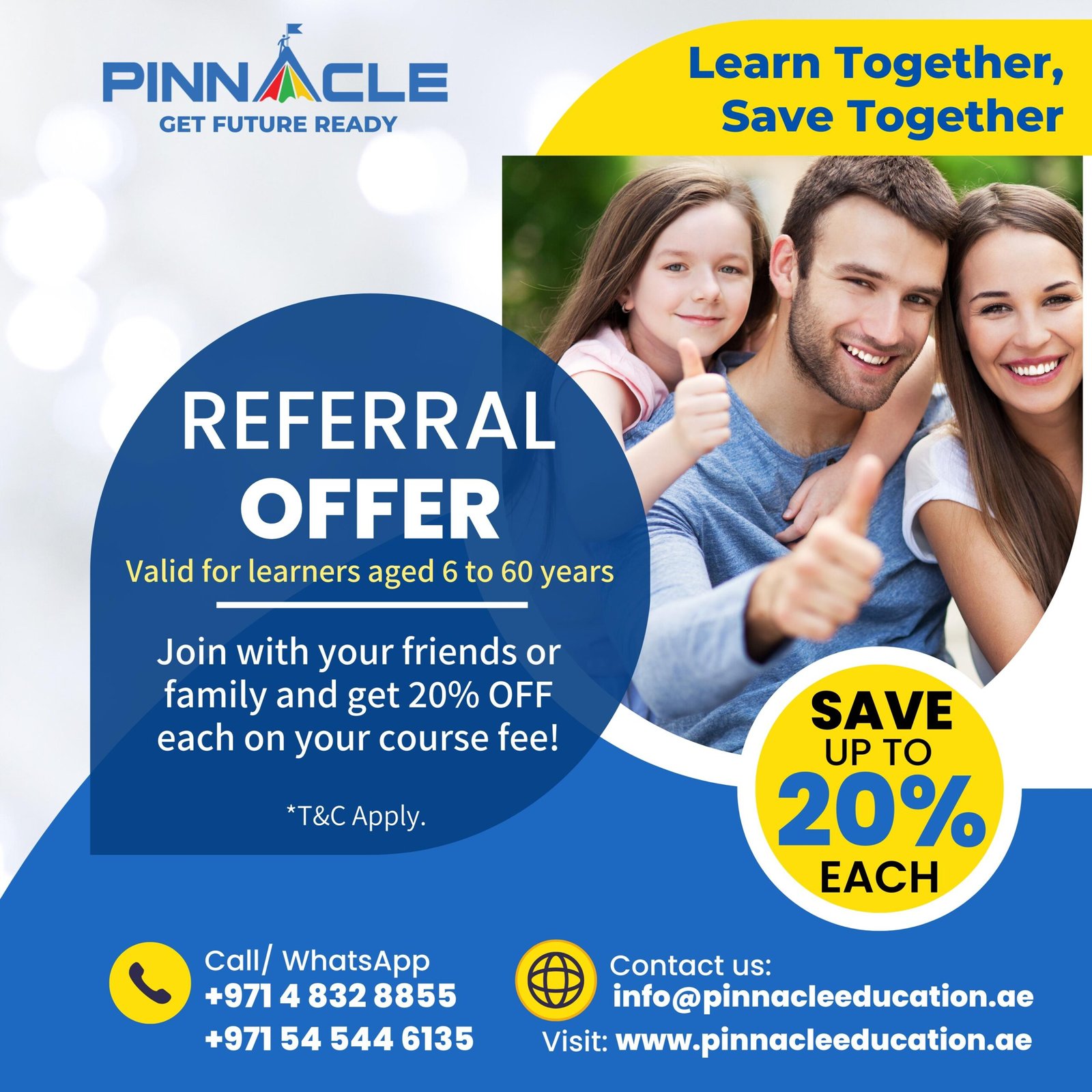 Referral offer: Learn together, save 20%