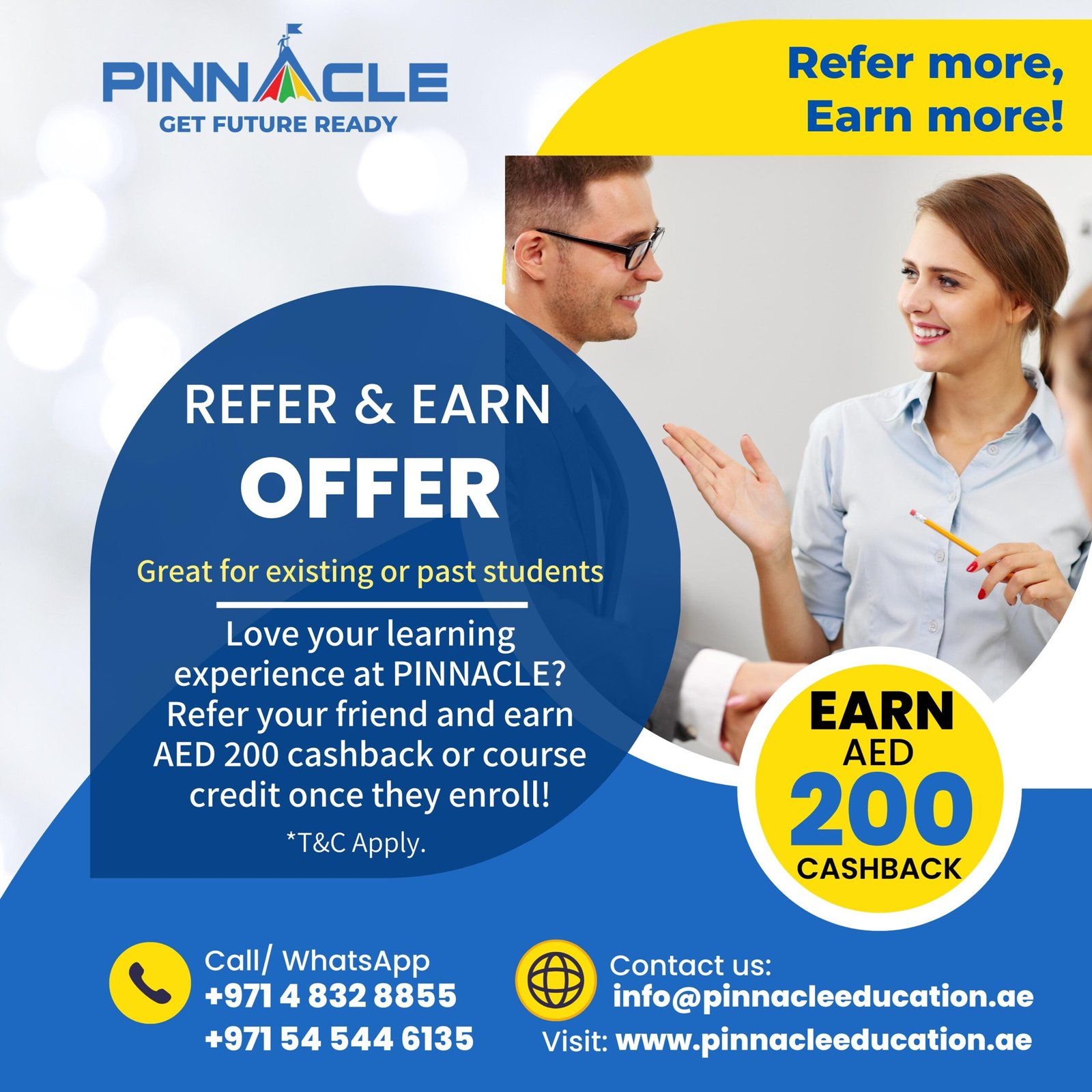 Refer and earn: AED 200 cashback or credit