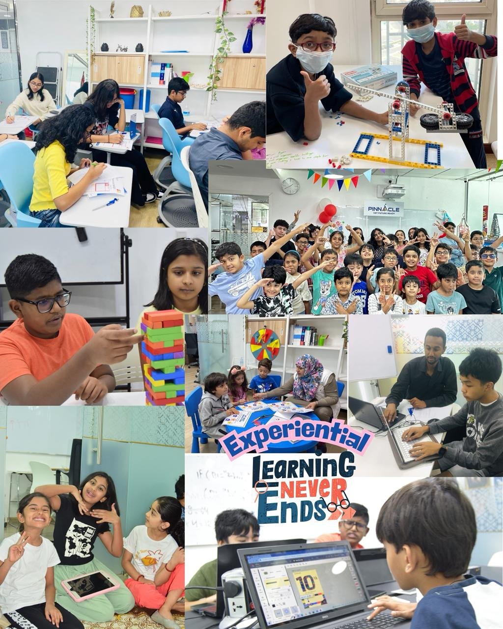 Students engaged in hands-on classroom learning at PINNACLE